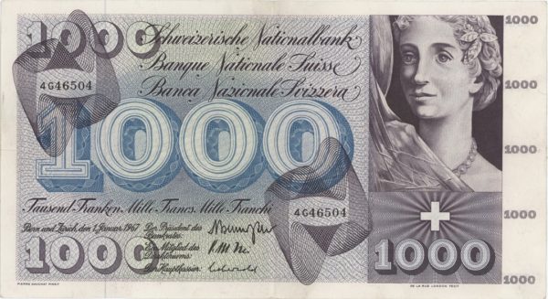 1000 Francs 1967 Danse des Morts