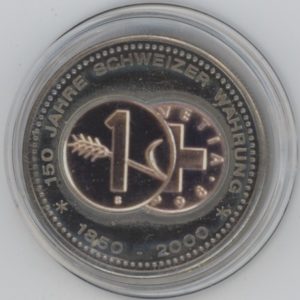 Médaille 150 Ans de la Monnaie Suisse (unz)