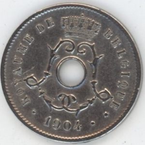 Belgique 5 Centimes 1904 FR. (ss)