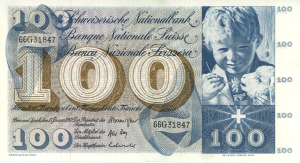 100 Francs 1969 St. Martin