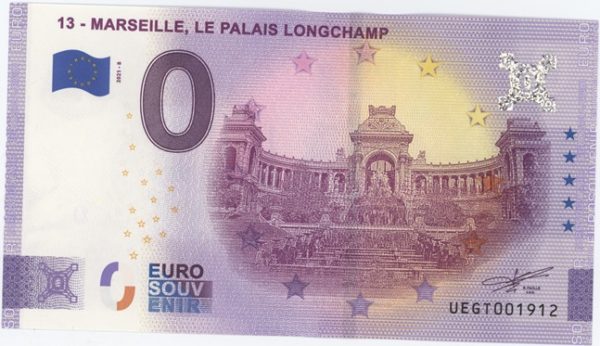 0 Euro Souvenir France 13 - Marseille Le Palais Longchamp 2021-8 Neuf