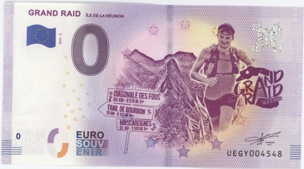 0 Euro Souvenir France Grand Raid Ile de la Réunion 2019-5 Neuf
