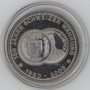 Médaille 150 Ans de la Monnaie Suisse (vz-unz)