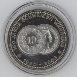 Médaille 150 Ans de la Monnaie Suisse (vz-unz)