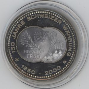 Médaille 150 Ans de la Monnaie Suisse (vz-unz)