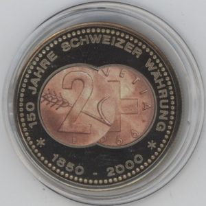 Médaille 150 Ans de la Monnaie Suisse (vz-unz)