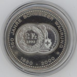 Médaille 150 Ans de la Monnaie Suisse (vz-unz)