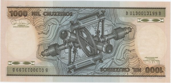 Brésil 1000 Cruzeiros ND (1981-86) Neuf – Image 2