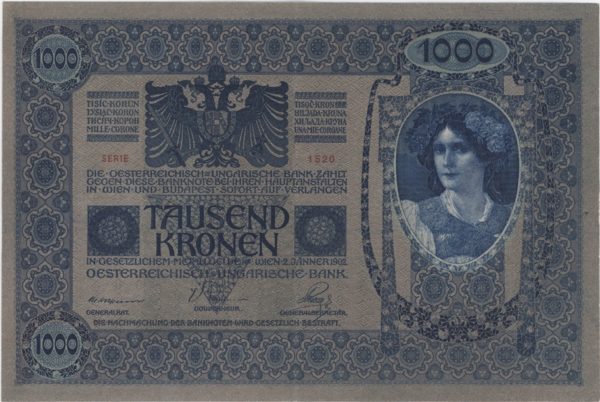 Autriche 1000 Kronen ND (1919) – Image 2