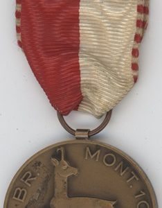 Médaille Militaire BR. Mont. 10 Championnat D'Hiver Leysin 1959 (ss-vz)
