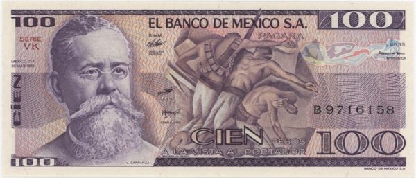 Mexico 100 Pesos 1982 Neuf