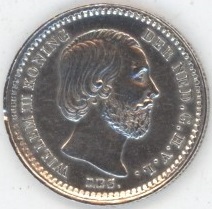 Pays-Bas 5 Cents 1869 William III (ss) en argent