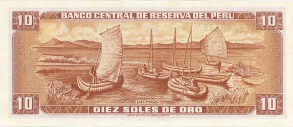 Peru 10 Soles de Oro 1976 – Image 2