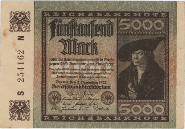 Germany Reichsbanknote 5000 Mark 1922