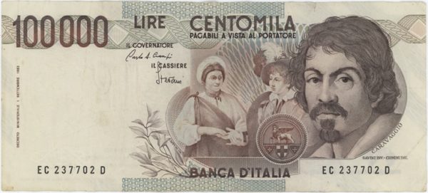 Italie 100 000 Lire 1983 Caravaggi