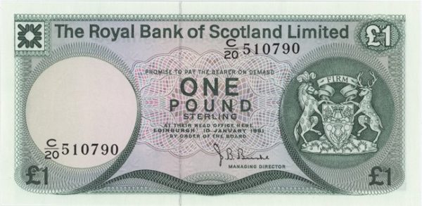 Ecosse 1 Pound 1981 Neuf