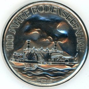 Médaille 100 Jahre Bodenseefahrt 1869-1969 (ss-vz) en argent