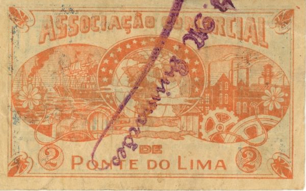 Portugal Associaco Comercial Ponte Do Lima 2 Centavos env. (1918-20) – Image 2