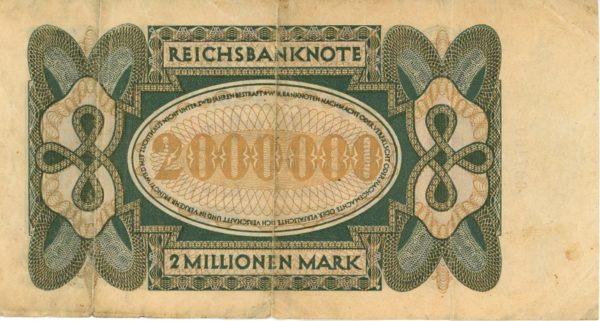 Germany Reichsbanknote 2 Millionen Mark 1923 – Image 2