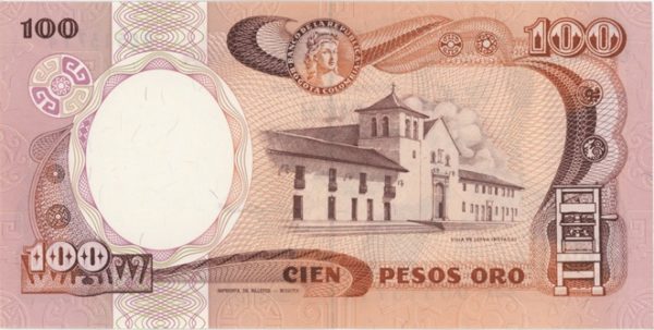 Colombia 100 Pesos Oro 1984 Neuf – Image 2