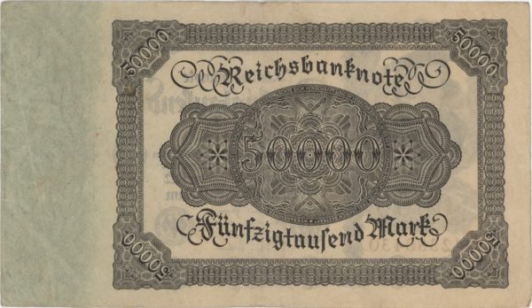 Germany Reichsbanknote 50000 Mark 1922 – Image 2