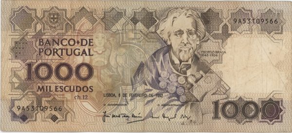 Portugal 1000 Escudos 1992