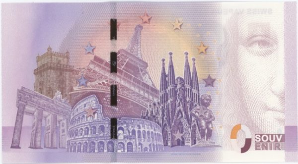 0 Euro Souvenir Suisse Swiss Vapeur Park 2017 – 1 Neuf – Image 2
