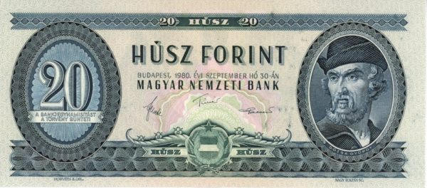 Hongrie 20 Forint 1980