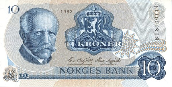 Norvège 10 kroner 1982