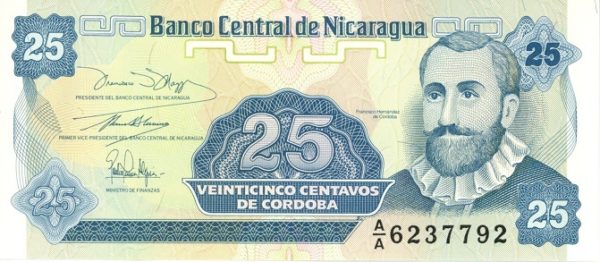 Nicaragua 25 Centavos 1991 Neuf