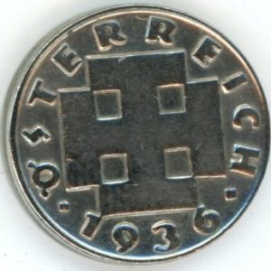 Autriche 5 Groschen 1936 (ss)