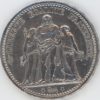 France 5 Francs Hercule 1874 A (ss) en argent