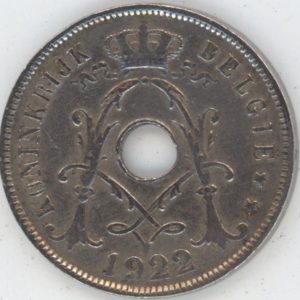 Belgique 25 Centimes 1922 FL. (ss)