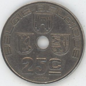 Belgique 25 Centimes 1938 Belgie-Belgique (ss)