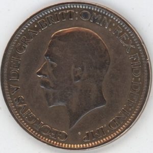 Grande-Bretagne Half Penny 1929 George V (s-ss)
