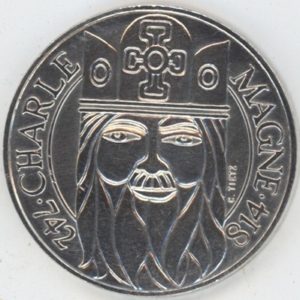 France 100 Francs 1990 Charlemagne (vz) en argent
