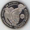 St-Tomé et Principe 1000 Dobras 1990 football Italie 90 Allemagne Championne du Monde (unz) en argent