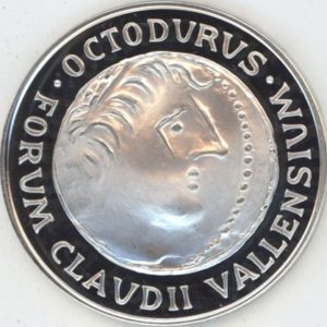 Médaille Valais Martigny 2000 Ans 1983 en argent