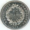 France 50 Francs Hercule 1976 (vz) en argent