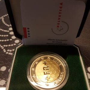 5 Francs comm. 2000 150e Anniversaire du Franc Suisse (PP)