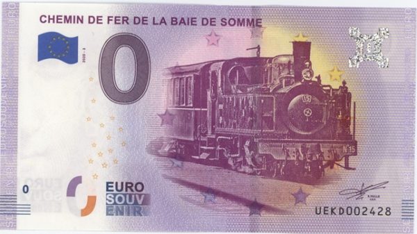 0 Euro Souvenir France Chemin de Fer de la Baie de Somme 2020-3 Neuf