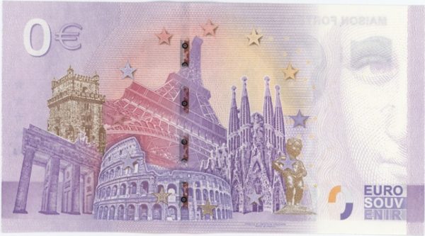0 Euro Souvenir France Maison Forte de Reignac Périgord Noir 2022-2 Neuf – Image 2