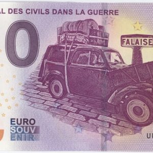 0 Euro Souvenir France Mémorial des Civiles dans la Guerre 2019-2 Neuf