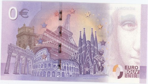 0 Euro Souvenir France Mémorial des Civiles dans la Guerre 2019-2 Neuf – Image 2