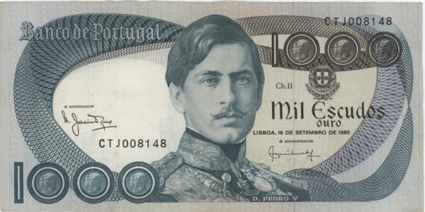 Portugal 1000 Escudos 1980