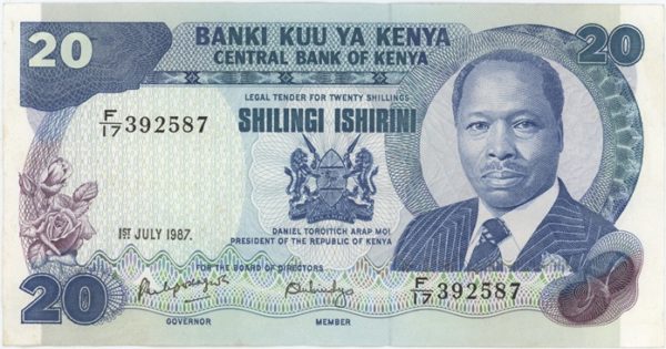 Kenya 20 Shillings 1987