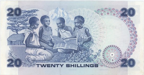 Kenya 20 Shillings 1987 – Image 2