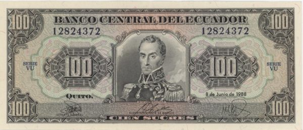 Ecuador 100 Sucres 1988