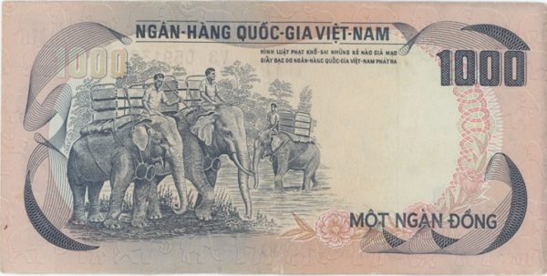 Viêt Nam du Sud 1000 Dong ND (1972)