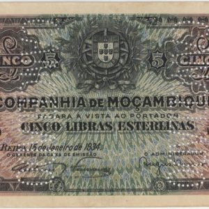Mozambique 5 Libras 1934